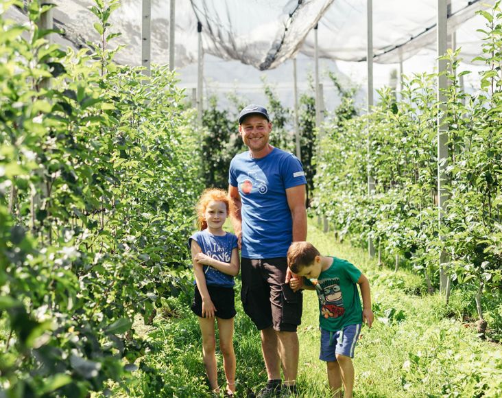 Andrea Zampedri with his children